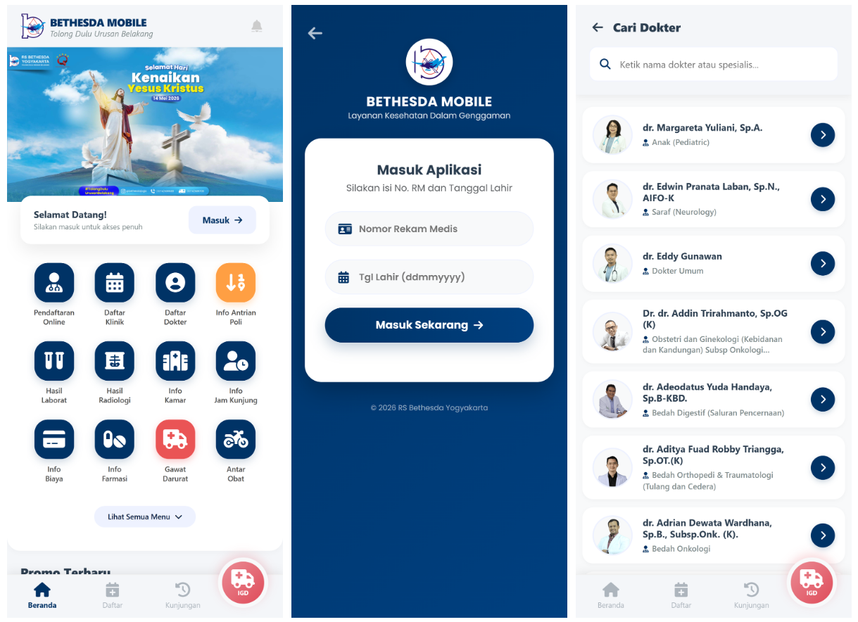 Aplikasi Mobile Android & iOS Rumah Sakit