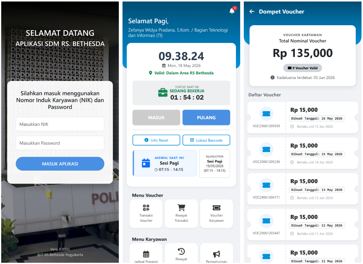 Aplikasi Mobile Android & iOS Presensi Karyawan v.2