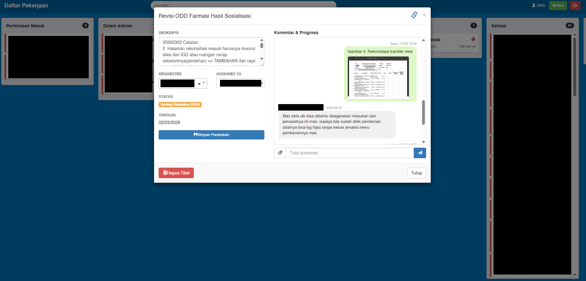 Web Kanban Board Internal Karyawan